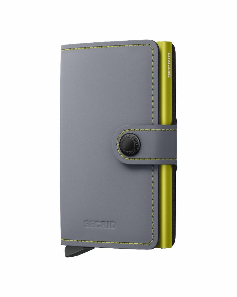 Cartera Secrid Miniwallet Matte MM-Grey & Lime