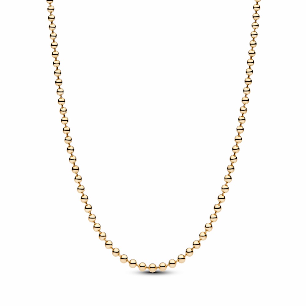 Collar Pandora Cadena Cuentas Dorado 364354C00-50