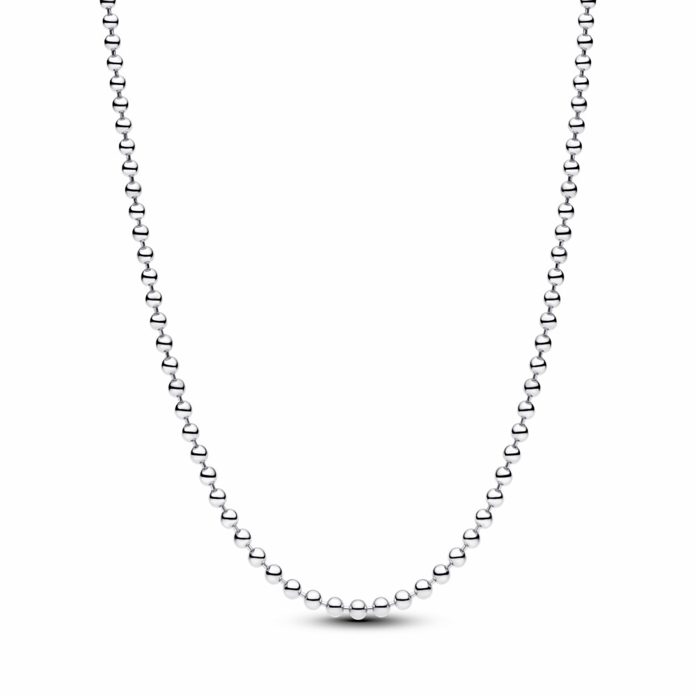 Collar Pandora Cadena Cuentas Plata 394452C00-50