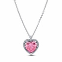  Collar Pandora Halo Corazón Rosa 394414C01-45