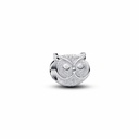 Charm Pandora Mini Búho Textura Plata 794525C00