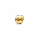 Charm Pandora Mini Calavera Dorada 764518C00