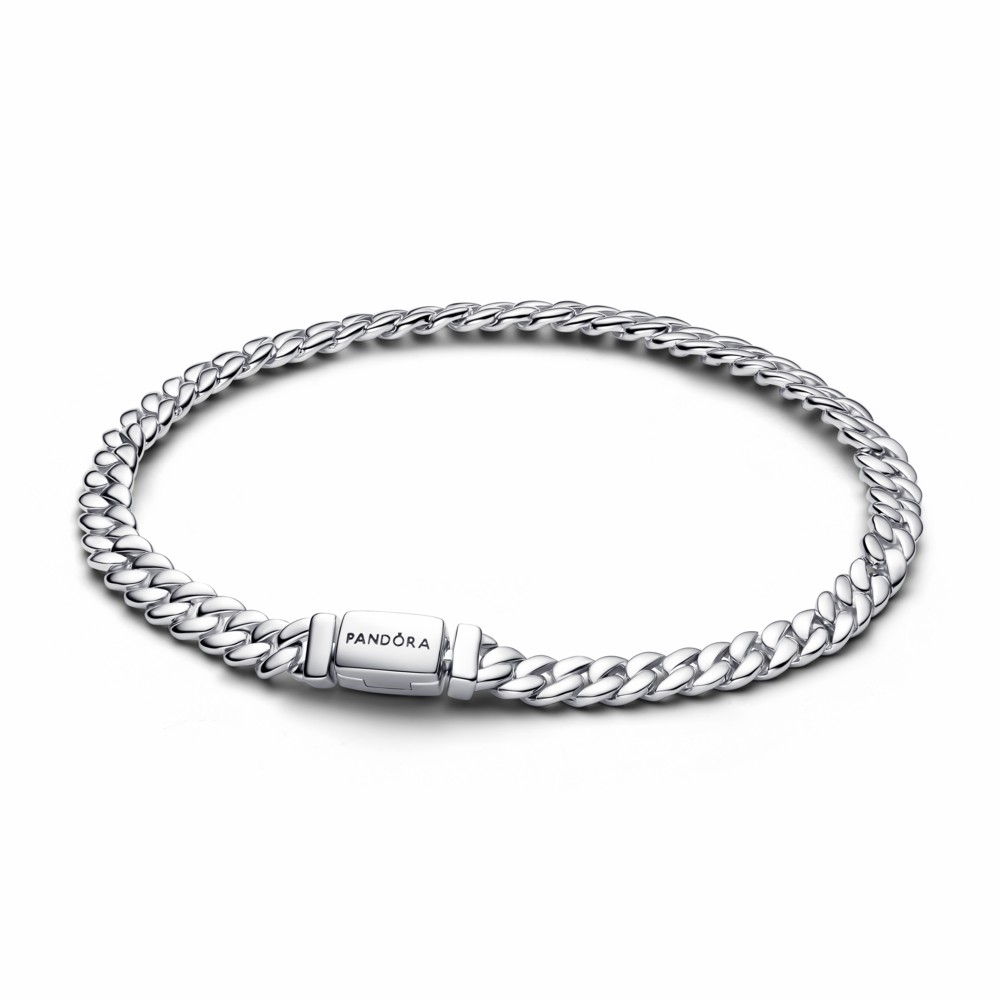 Pulsera Pandora Cadena Cubana Plata 594367C00