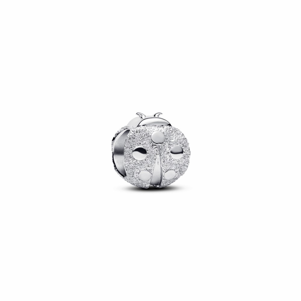 Charm Pandora Mini Mariquita Texturizada Plata 794527C00