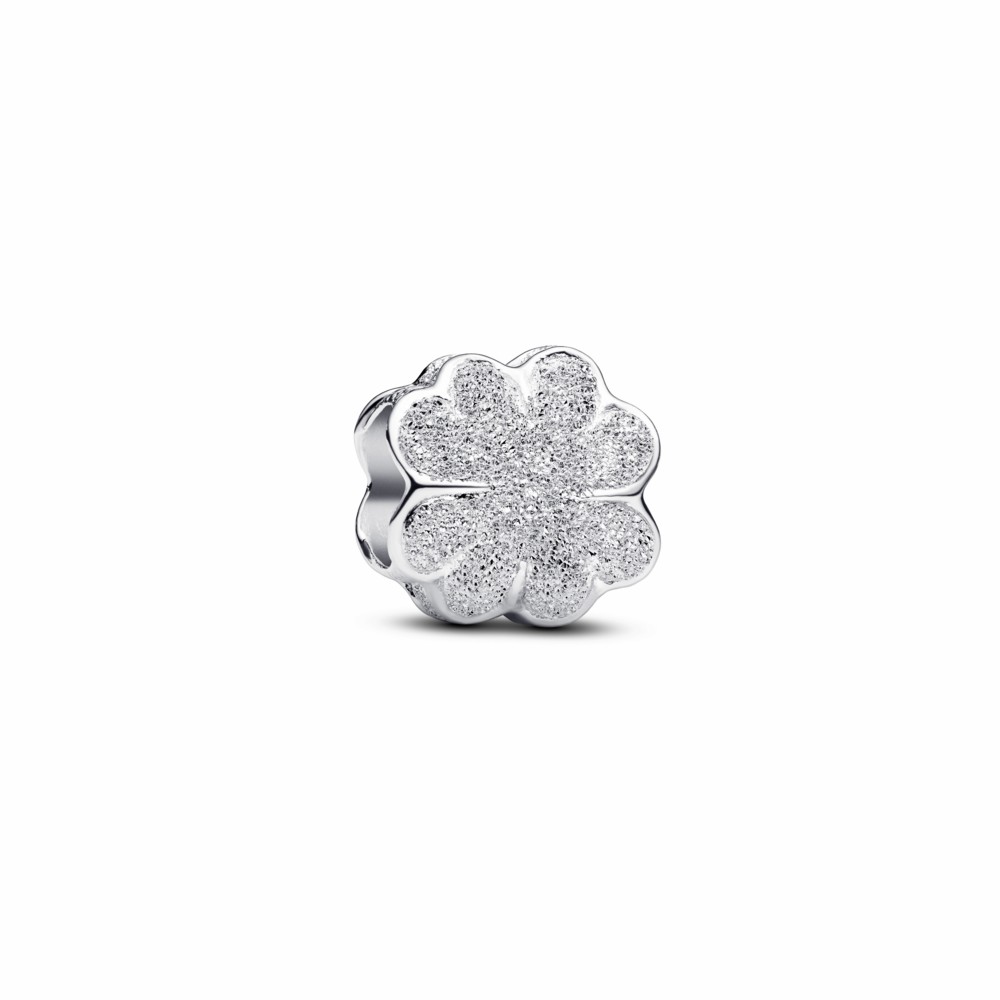 Charm Pandora Mini Trébol Textura Plata 794047C00