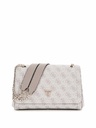 Bolso Guess Mini Bandolera Noelle Logotipo Gris HWBG967221-DKO