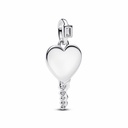 Colgante Pandora Etiqueta Grabable Llave Corazón Plata 394353C01