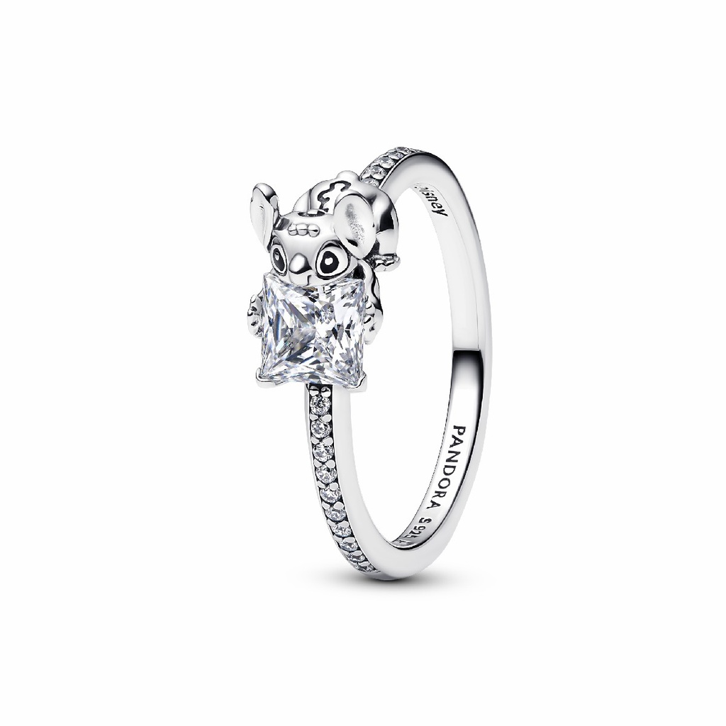 Anillo Pandora Gema y Stitch de Disney Plata de primera ley 193740C01