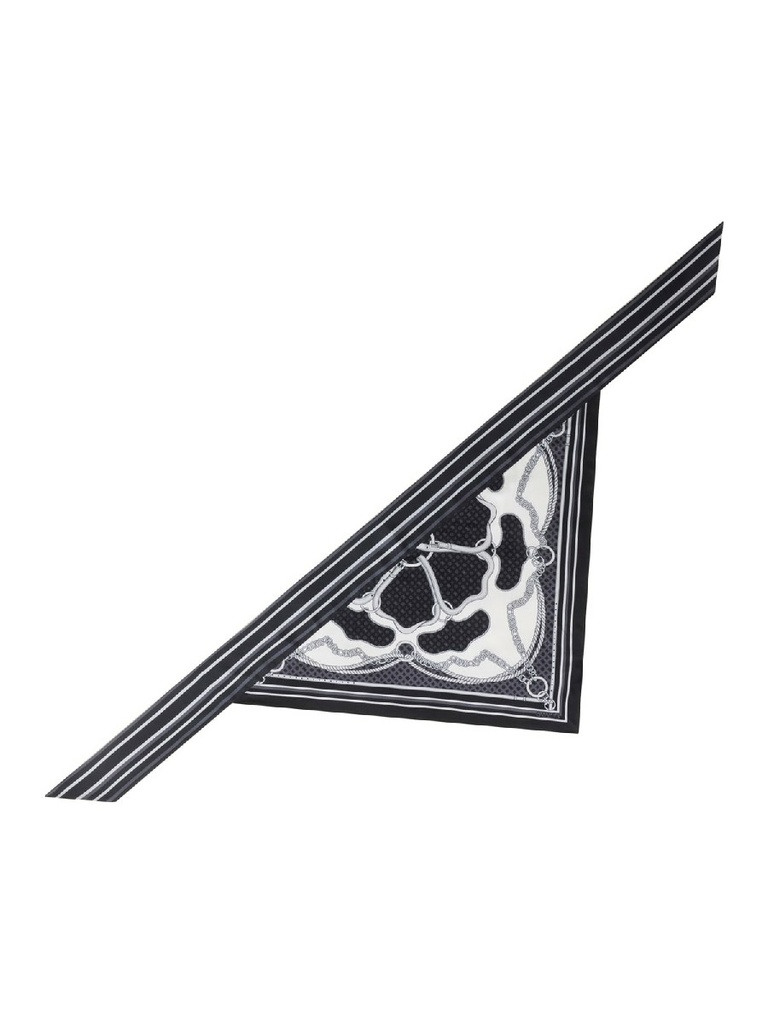 Pañuelo Guess Logo Peonía Negro Multi AW5489POL03-BLA
