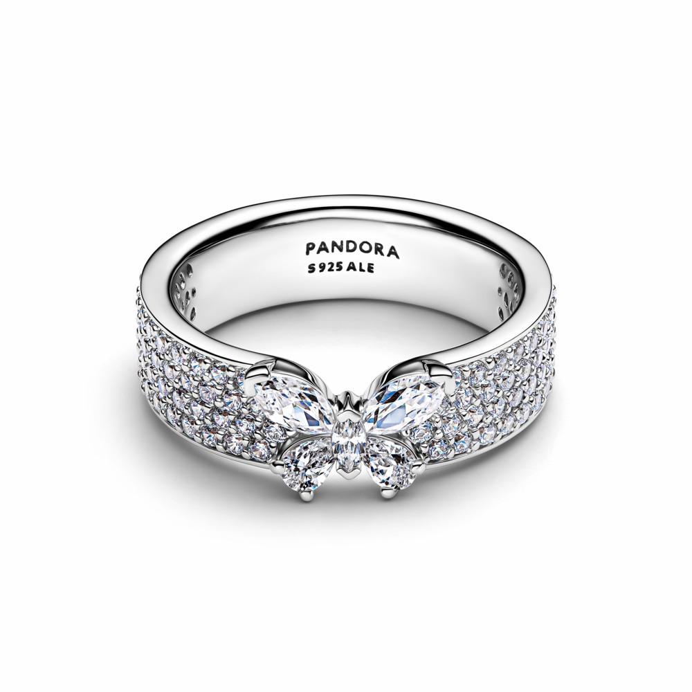 Anillo Pandora Ancho Mariposa Brillante 194270C01