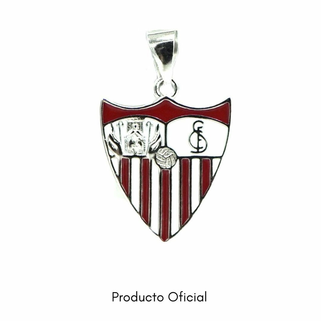 Colgante Plata Escudo Esmaltado Sevilla FC CJ4003A