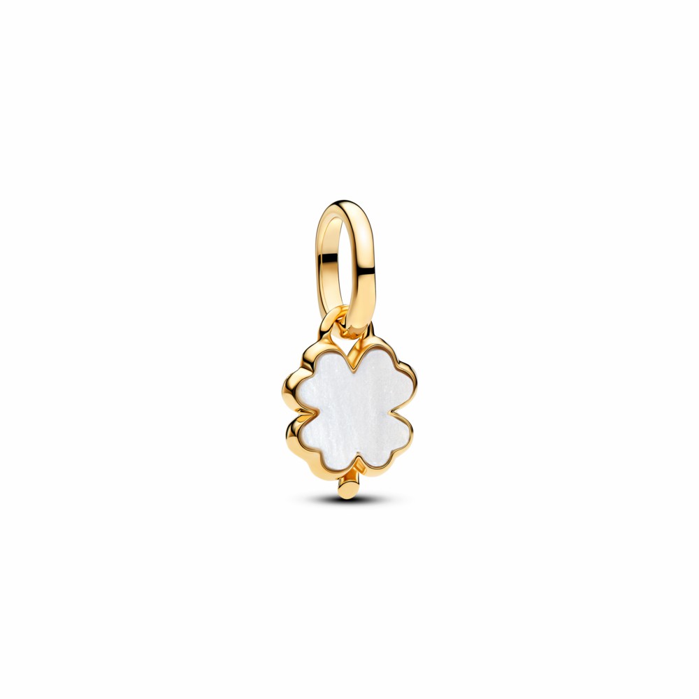 Charm Pandora Colgante Trébol de la Suerte Blanco 764564C01