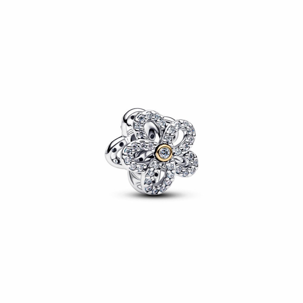 Charm Pandora Flor Filigrana y Pavé 764480C01