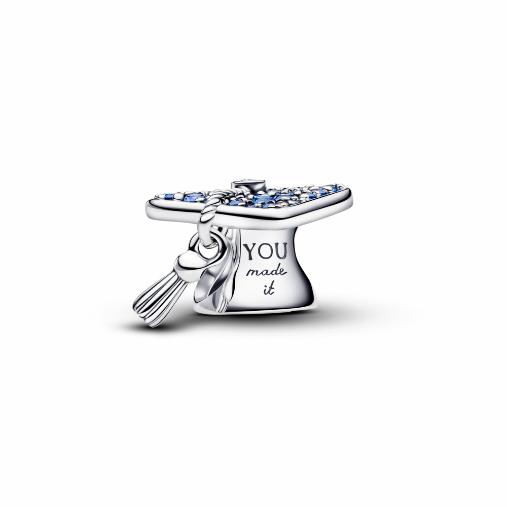 Charm Pandora Birrete Graduación 2026 Azul Brillante 794461C01
