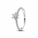 Anillo Pandora Flor Brillante Plata 194499C01