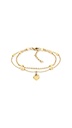 Pulsera Tommy Hilfiger Conjunto en Capas Dorada Colgante en Corazón 2781012