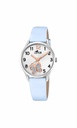 Reloj Lotus Junior Niña Piel Azul y Esfera Blanca con Mariposa 18406/G