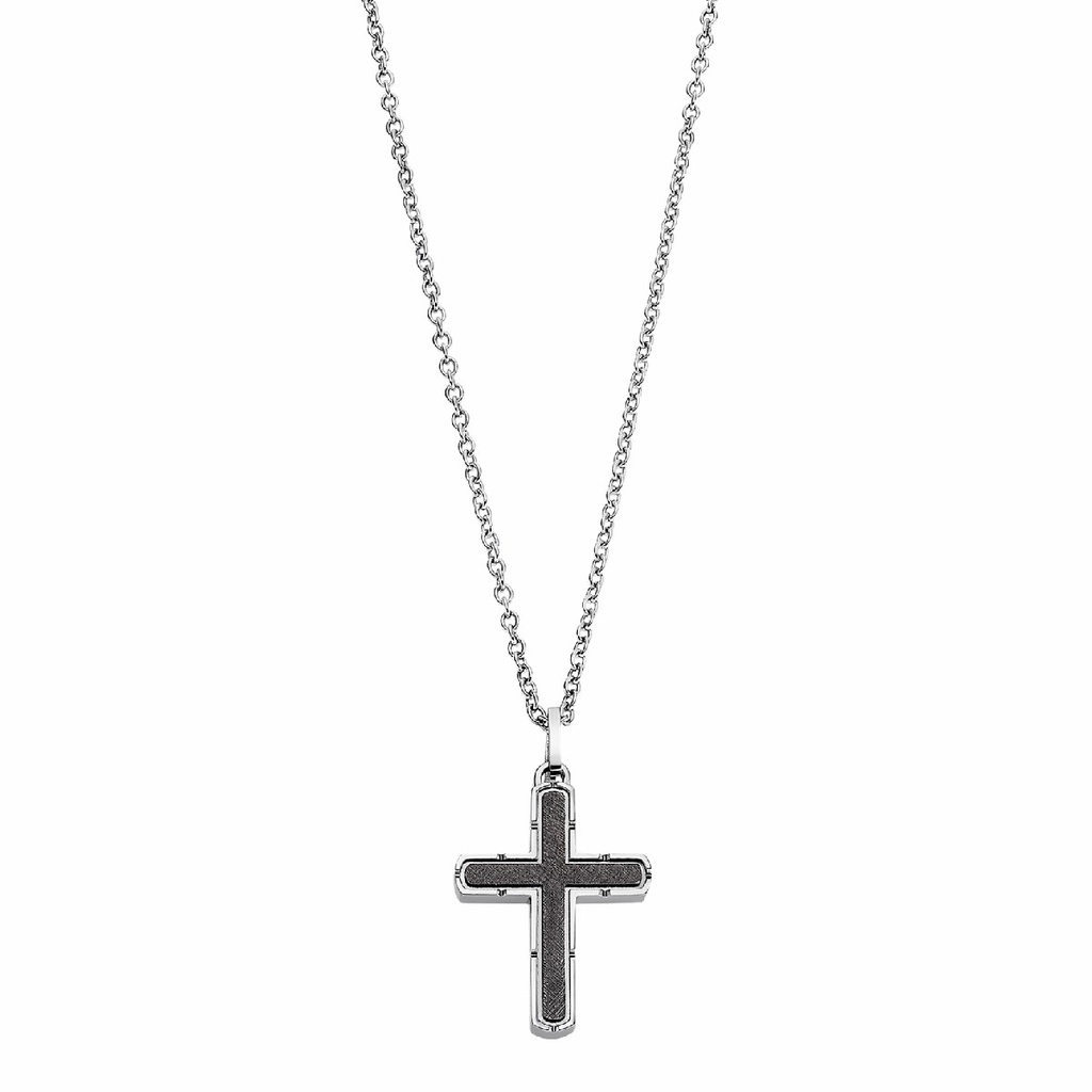Collar Lotus Style Cruz Acero Inoxidable Hombre LS2278-1/1 