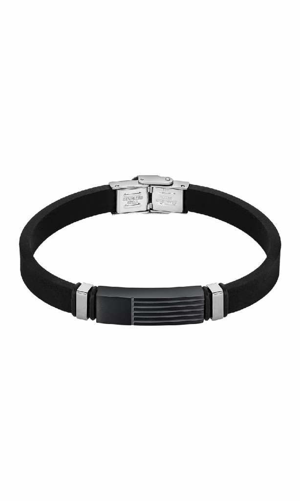 Pulsera Lotus Style Men Basic Acero Inoxidable Negro Hombre LS2541-2/2