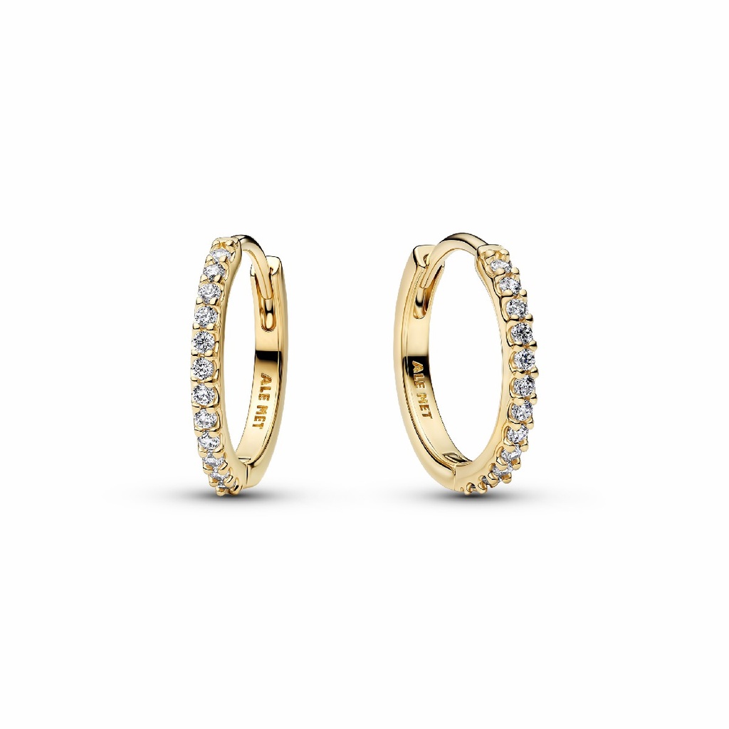 Pendientes Pandora de aro Mini Brillantes 264649C01