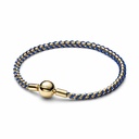 Pulsera Pandora Tela Tejida Azul 5633816C02