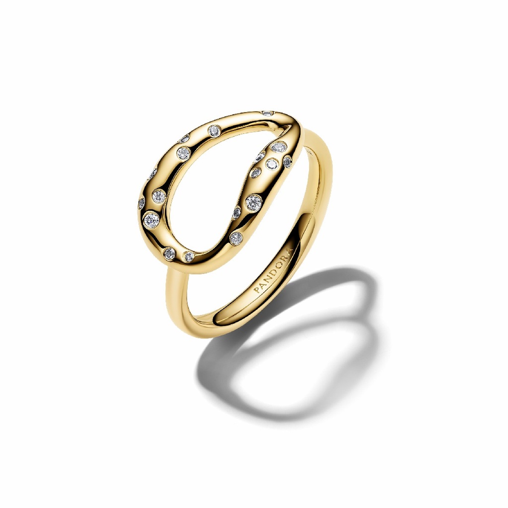 Anillo Pandora Forma Orgánica con Gemas Engastadas 164676C01