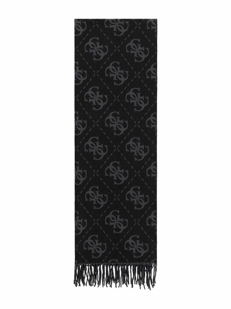 Bufanda Guess Logo 4G Negro / Gris AW5217VIS03-CLO