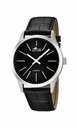Reloj Lotus Minimalist Hombre Piel y Esfera Negra 15961/3