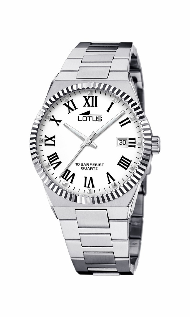 Reloj Lotus Freedom Hombre Acero Esfera Blanca 18835/4
