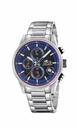 Reloj Lotus Pulse Collection Multifunción Hombre Acero Esfera Negra / Azul 19084/3