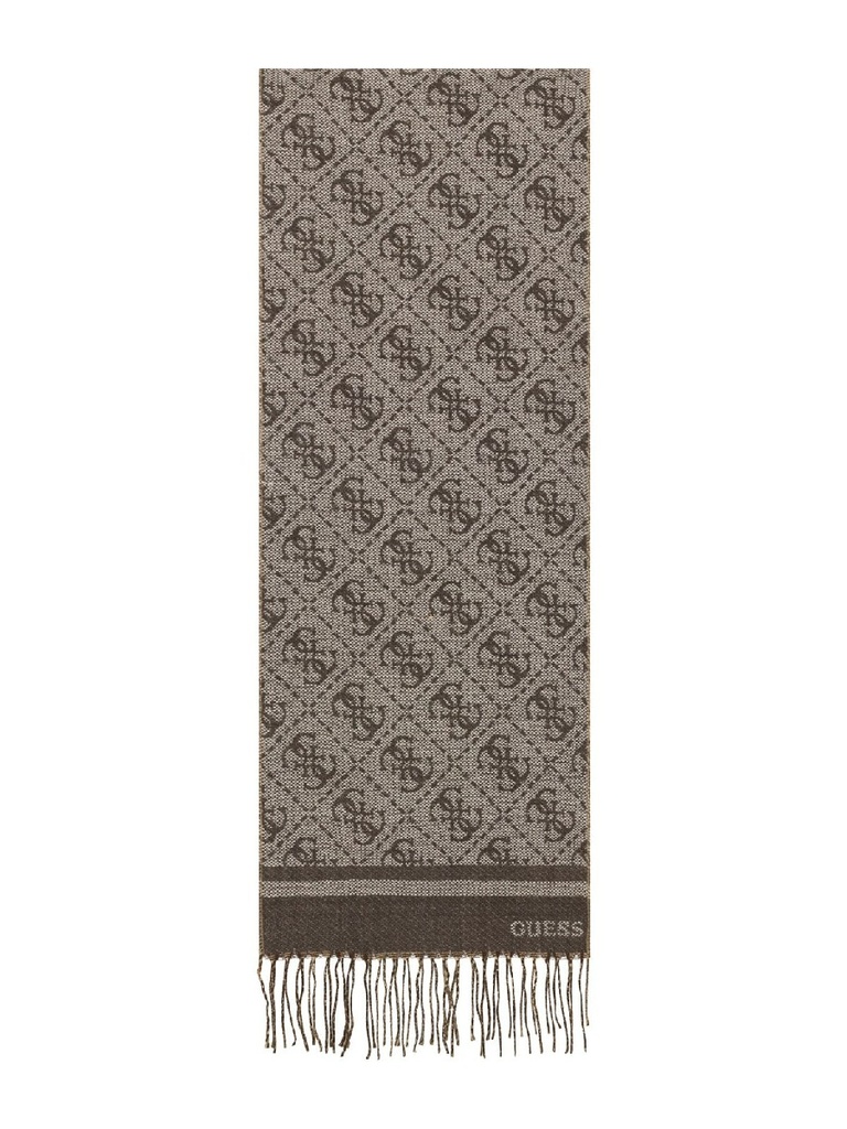 Bufanda Guess Milano Scarf Jacquard 30 x 175 Marrón AM9670POL03-BRO