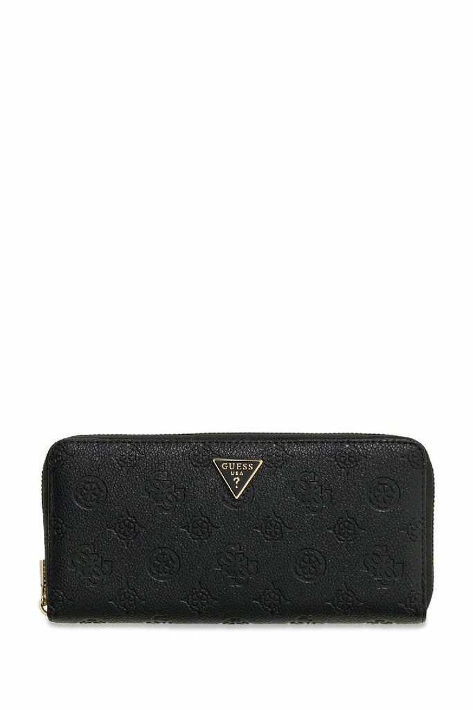 Cartera Guess Blake SLG Large Zip Around Logo Negra SWPD2222146-BLO