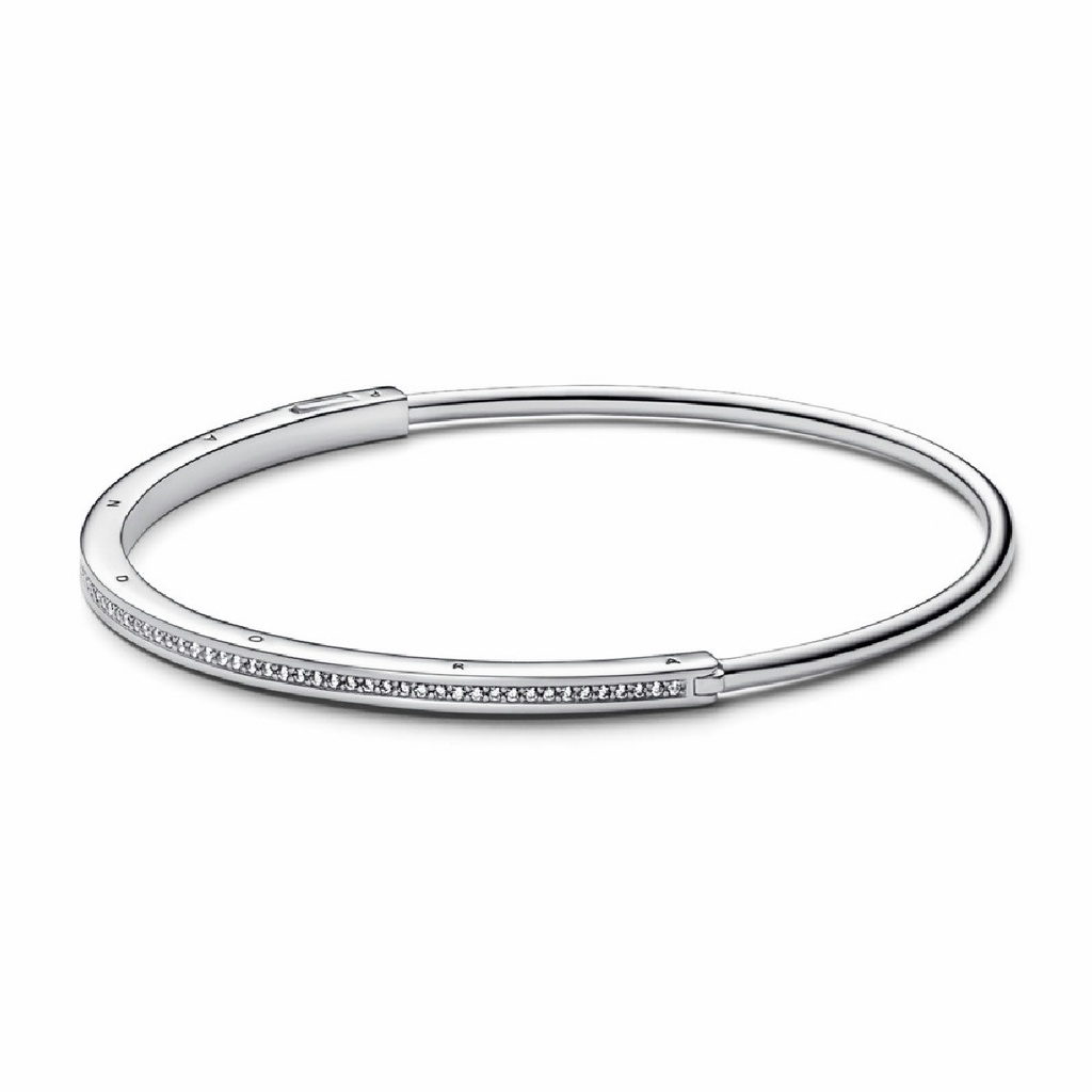 Pulsera rígida Pandora Signature I-D Pavé 592313C01