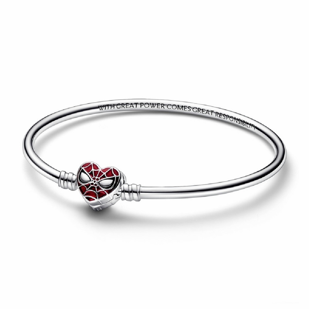 Pulsera Rígida Pandora con cierre de Máscara Spider-Man de Marvel 592324C01