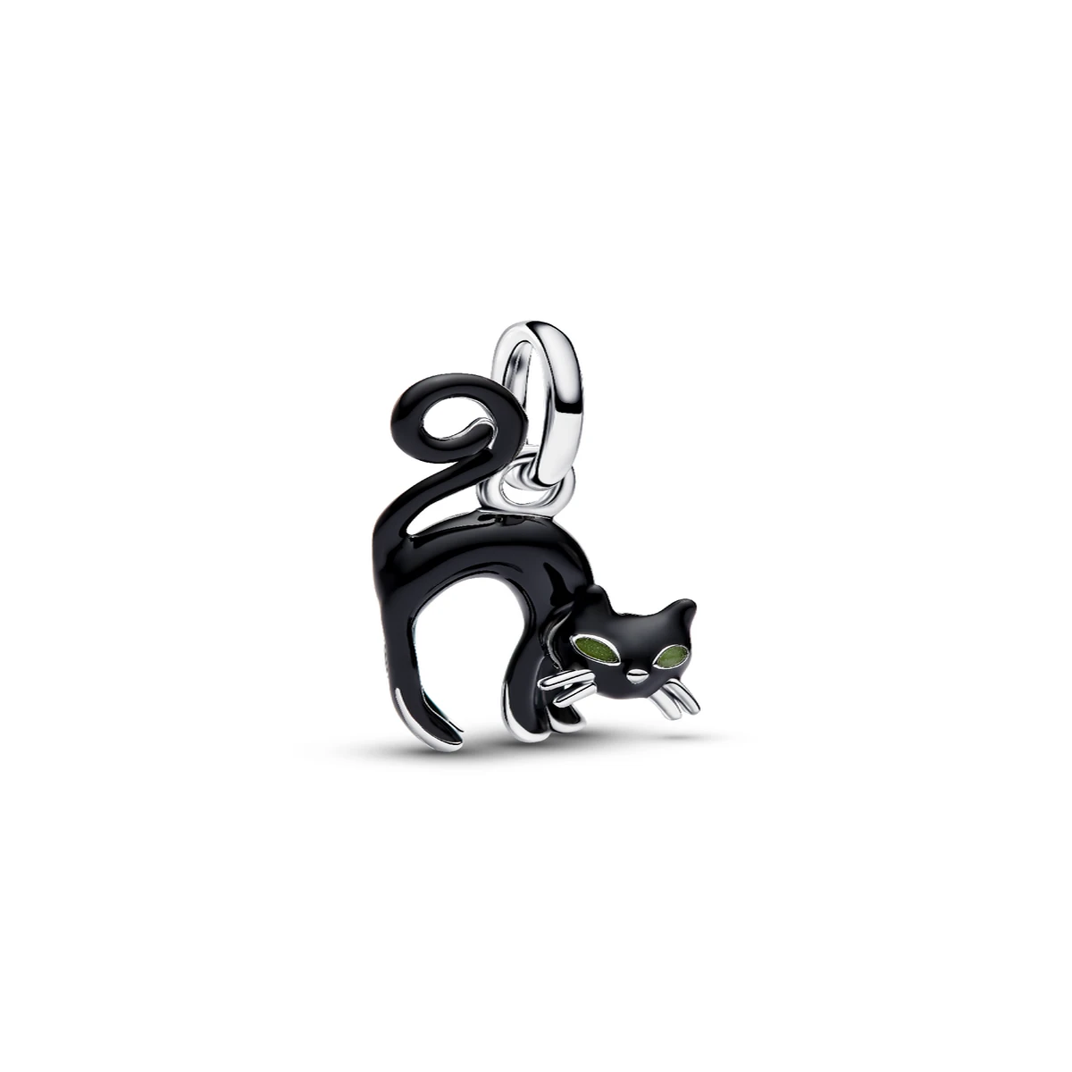 Charm Colgante en plata de ley Gato Negro