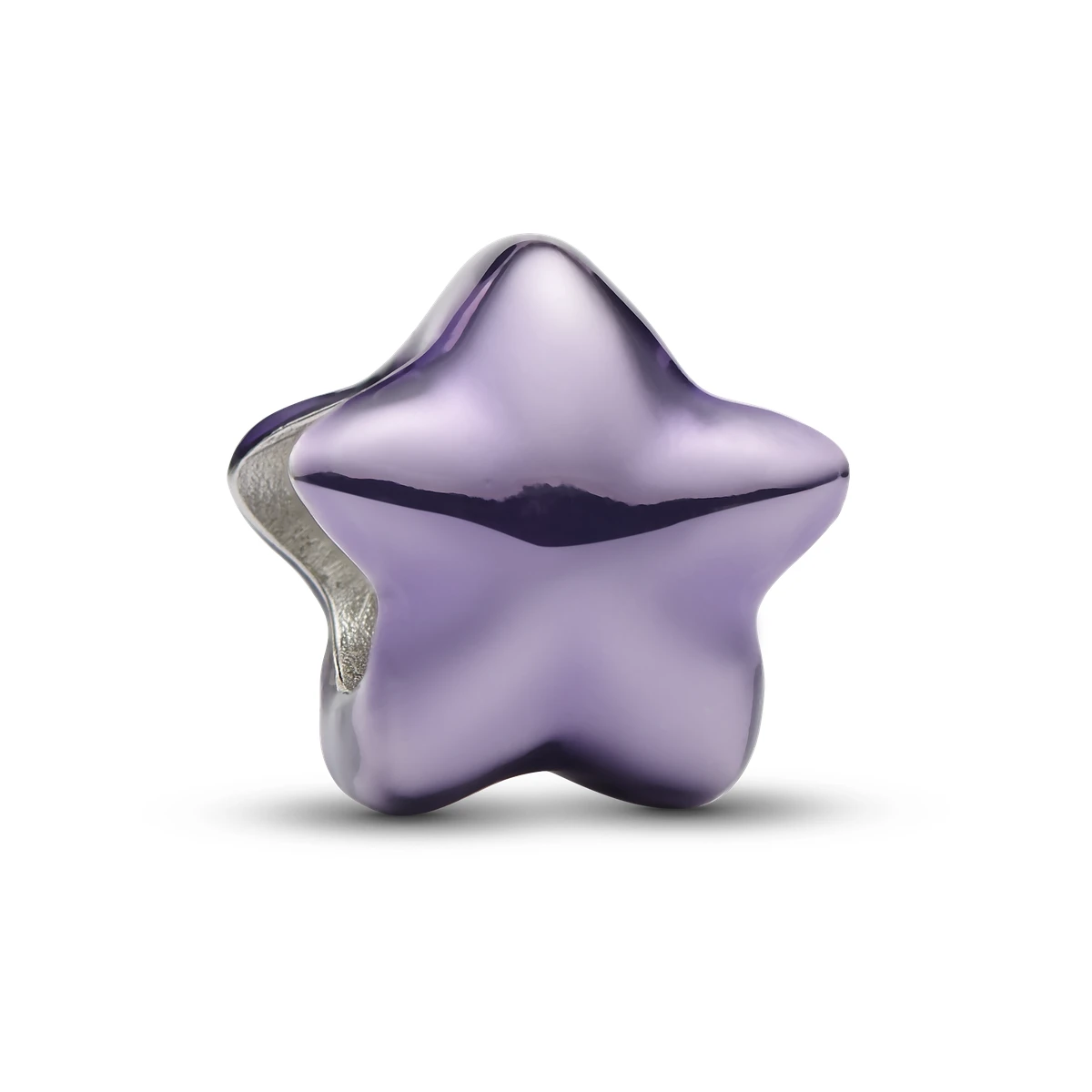 Charm Mini en plata de ley Estrella Morada
