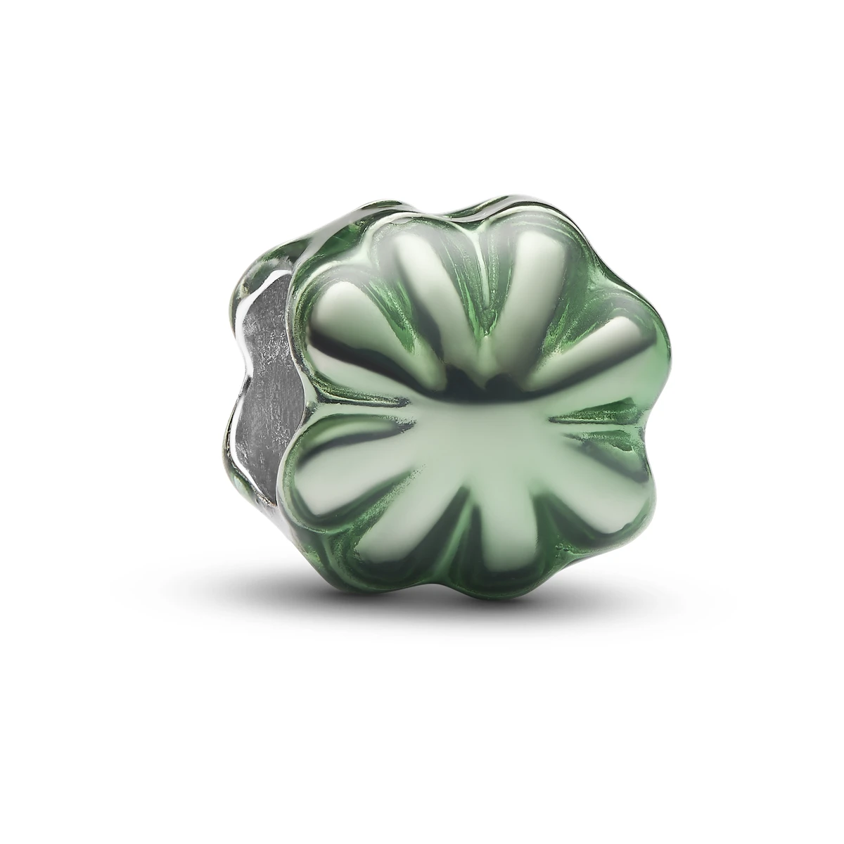 Charm Mini en plata de ley Trébol Verde