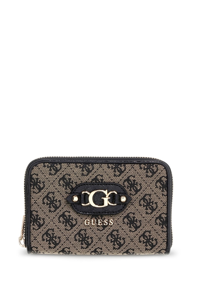 Cartera Guess Samantha Med Zip Around negra SWJT2313140-BLO