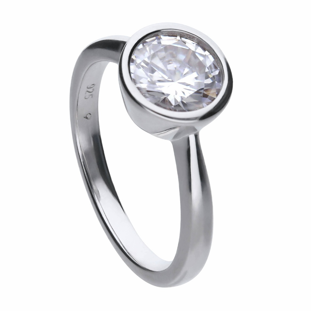 Anillo Diamonfire Carats con Circonita de 8 mm en bisel