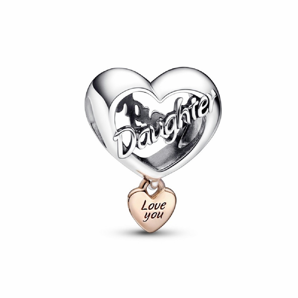 Charm Pandora Corazón Te Quiero Hija Bicolor 782327C00
