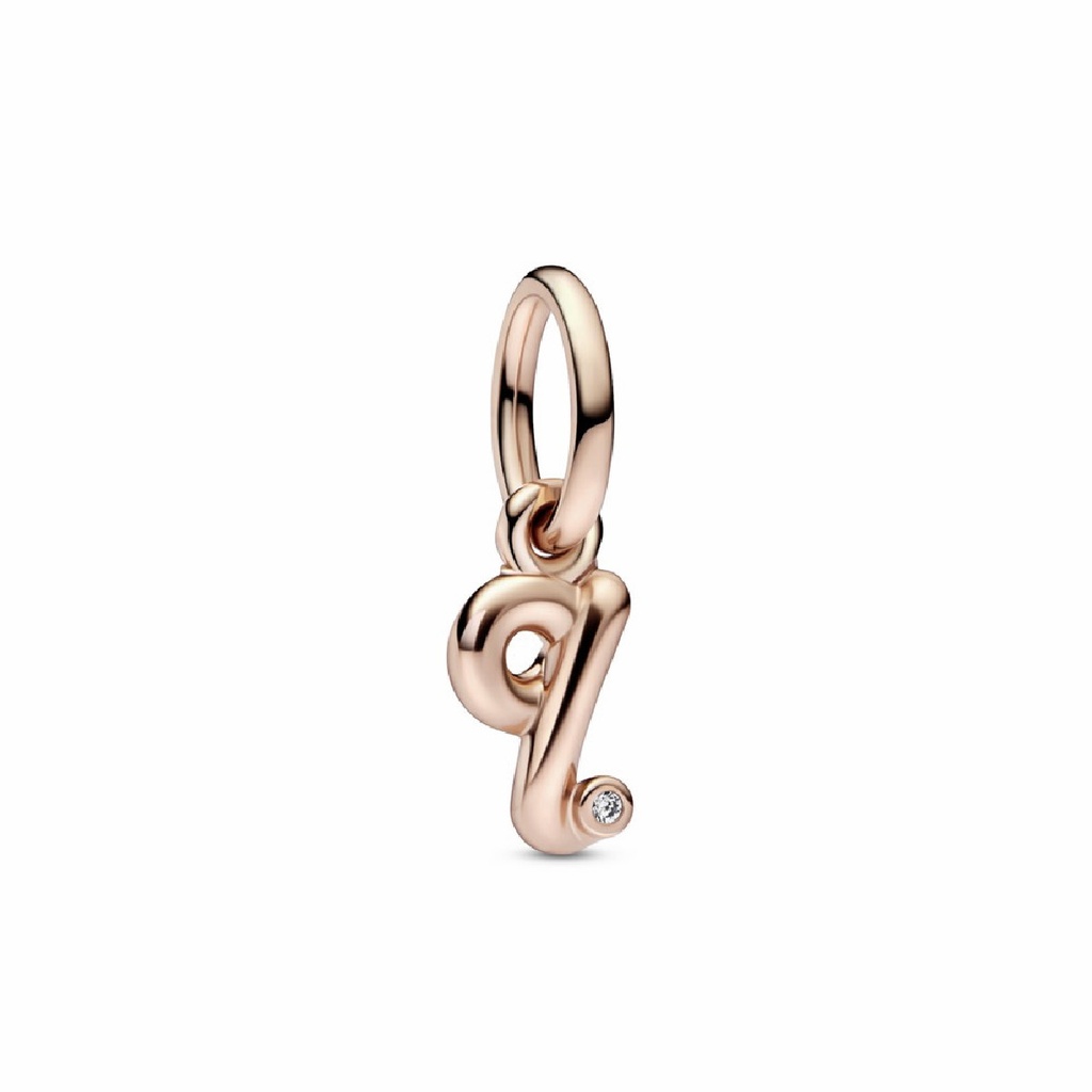Charm Colgante Pandora rose Letra Minúscula q del Alfabeto 782476C01