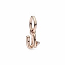 Charm Pandora Colgante Rose Letra Minúscula u del Alfabeto