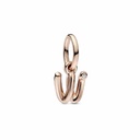 Charm Pandora Colgante Rose Letra Minúscula w del Alfabeto 782481C01