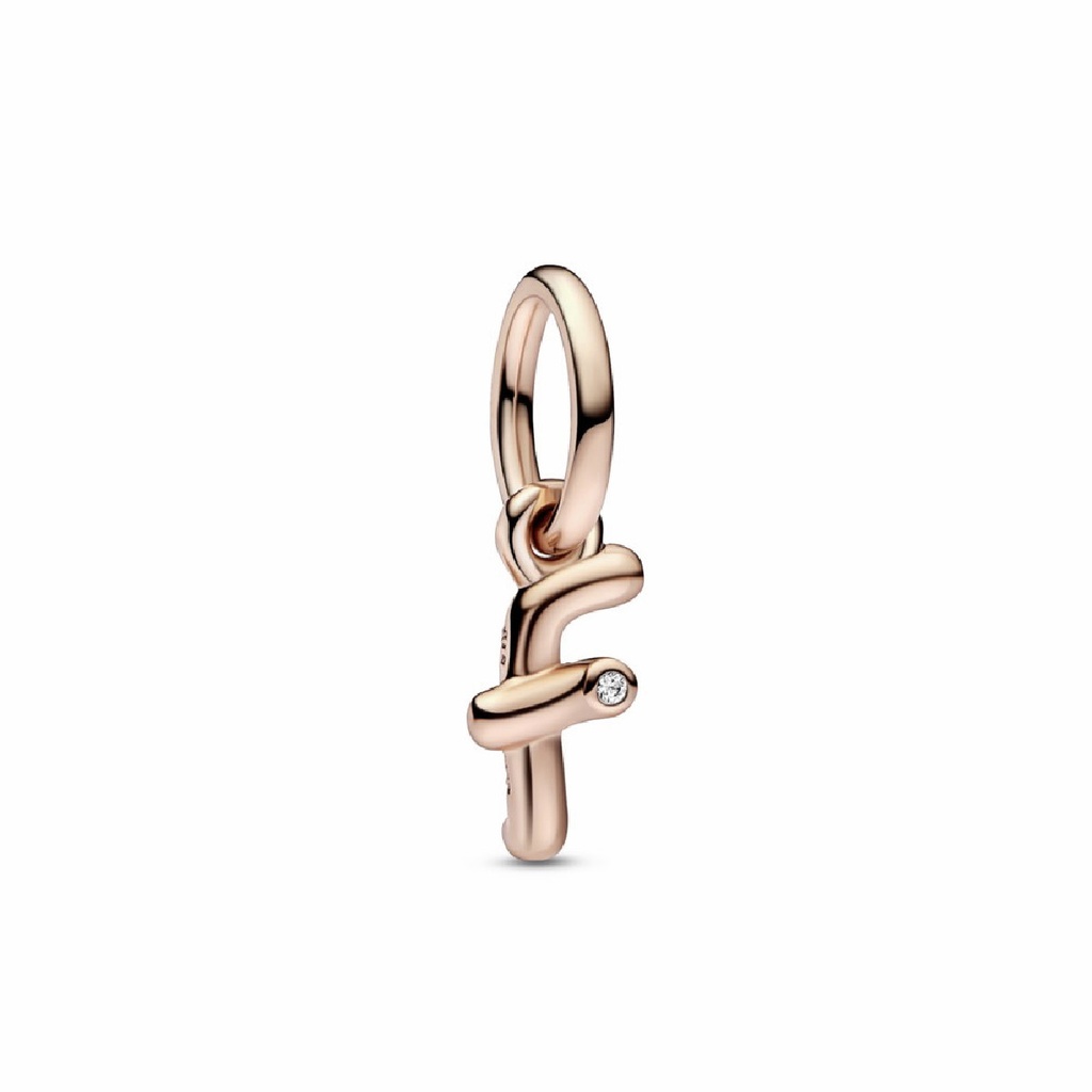 Charm Pandora Colgante Rose Letra Minúscula f del Alfabeto 782532C01
