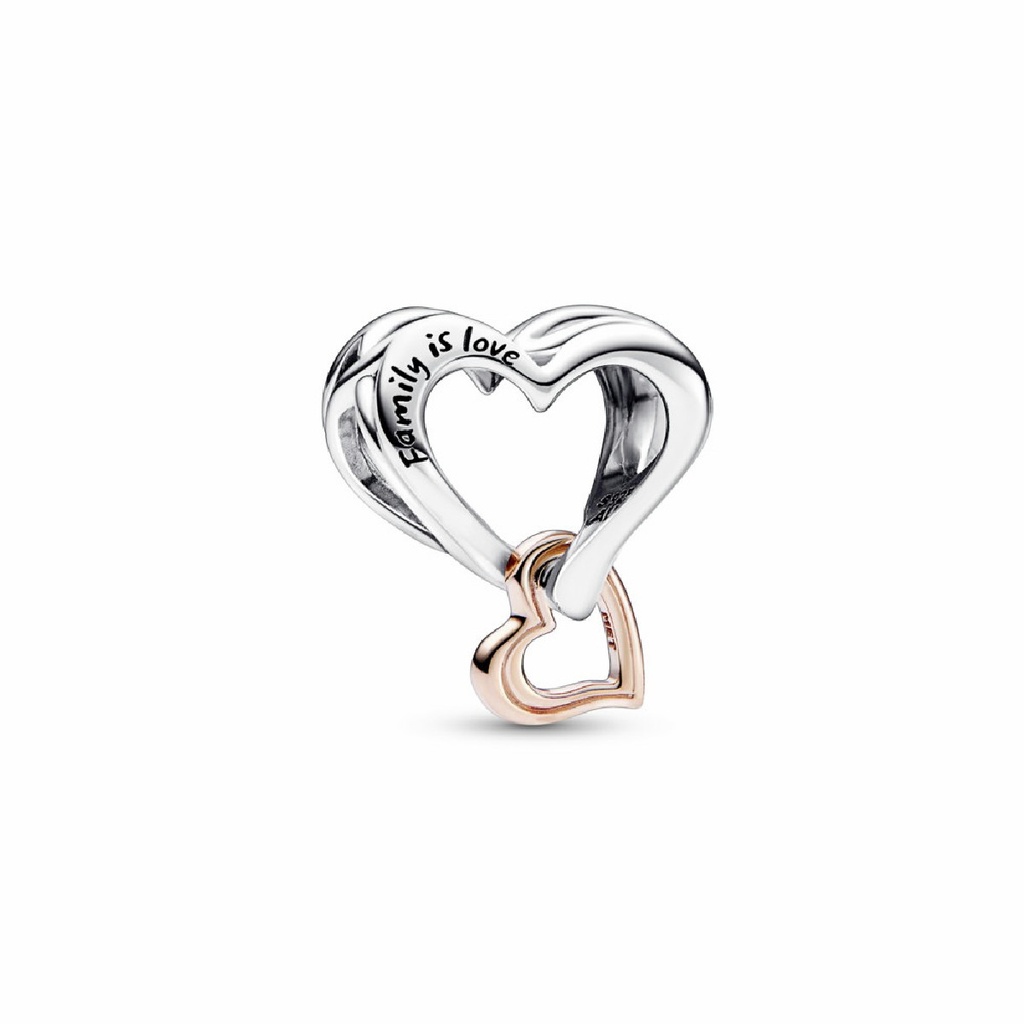 Charm Pandora Corazón Infinito Filigrana Dos Tonos