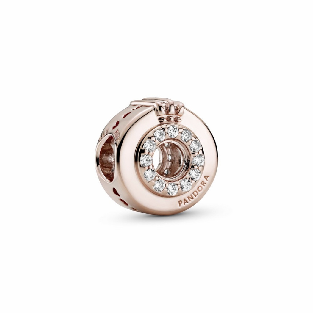 Charm Pandora Corona Centro Abierto Rosé 789059C01