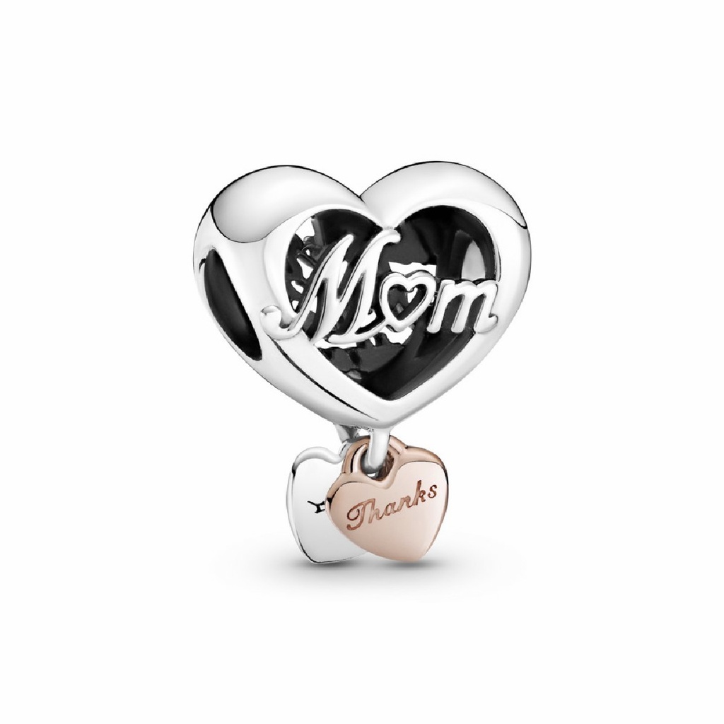 Charm Pandora Rose Corazón Gracias Mamá