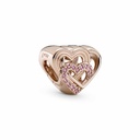 Charm Pandora Rose Corazones de Amor Entrelazado 789529C01