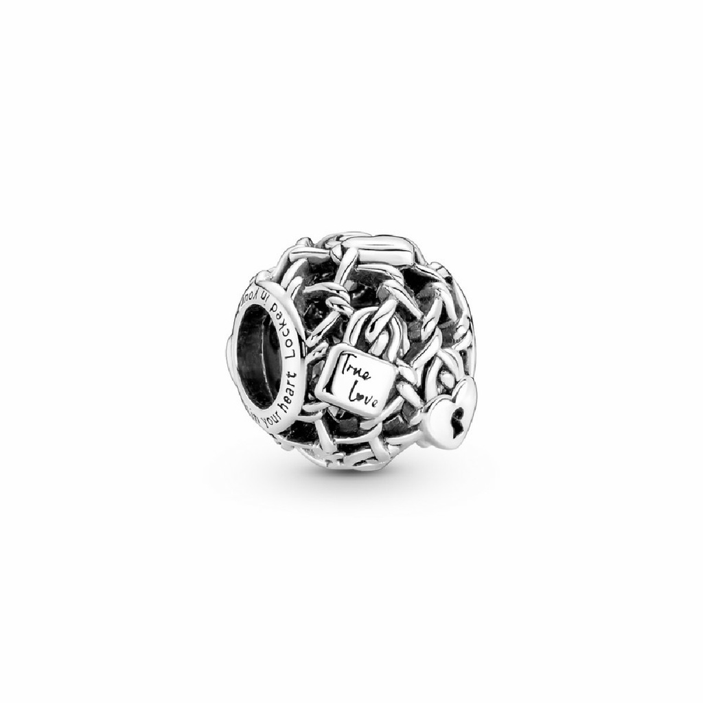 Charm Pandora Candado Eslabones Cadena Filigrana 790071C00