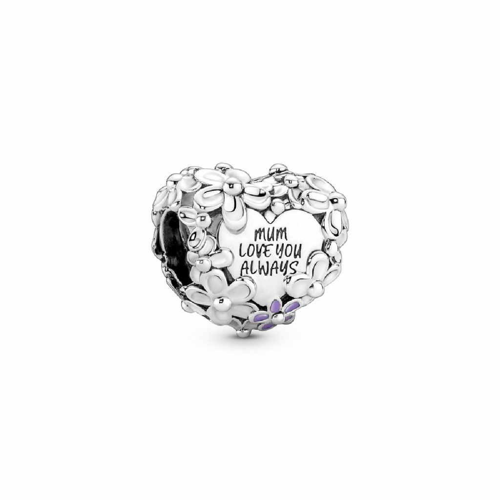 Charm Pandora Corazón Margarita Mamá